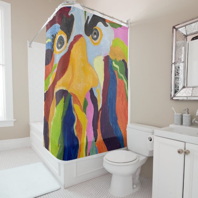 Maurice Cloth Shower Curtain (In Situ)