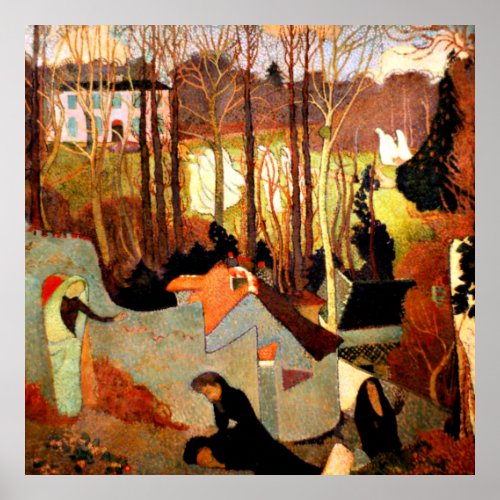 Maurice Denis _ Easter Mystery fine art painting Poster