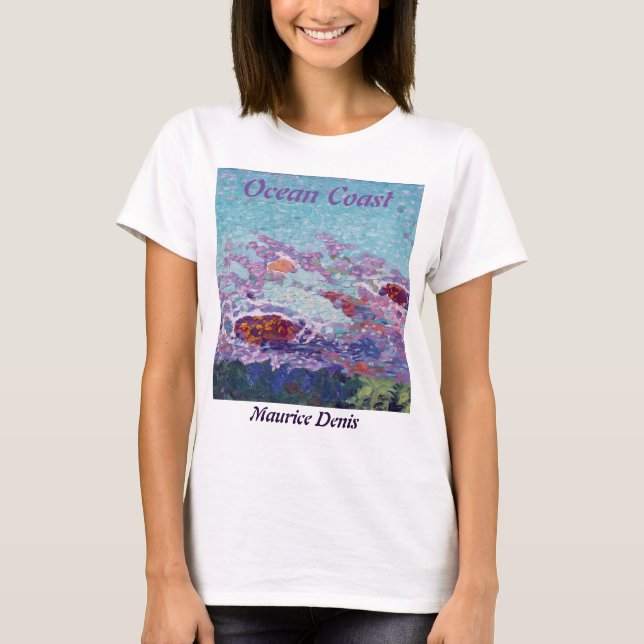 Maurice Denis Ocean Coast Fauvist Painting  T-Shirt (Front)