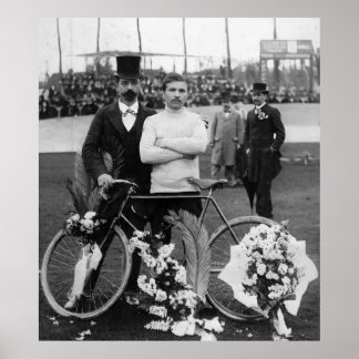 Maurice Garin Winner Paris-Roubaix 1898 Color Redu Poster