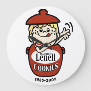 Maurice Lenell Cookies, Chicago-Norridge, IL Large Clock