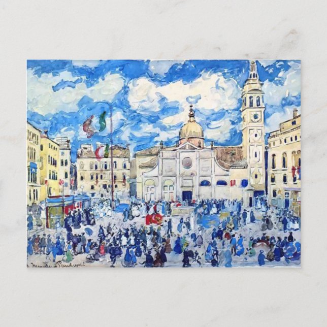 Maurice Prendergast- Campo Santa Maria Formosa Postcard (Front)