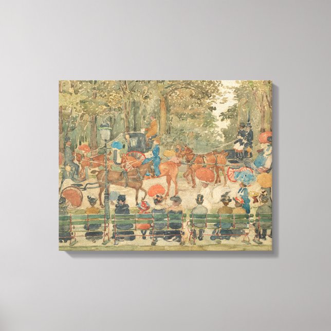 Maurice Prendergast - Central Park, 1901 Canvas Print (Front)