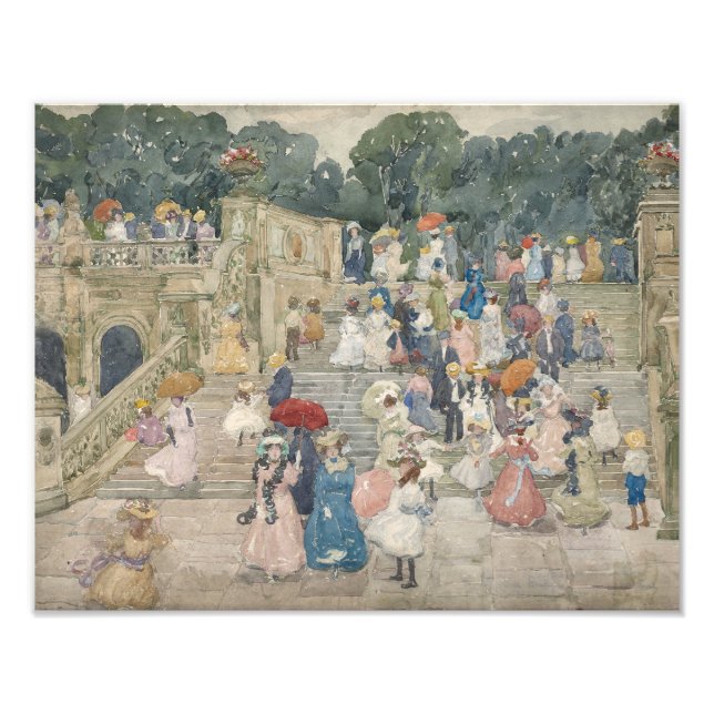 Maurice Prendergast - The Terrace Bridge, Central Photo Print (Front)