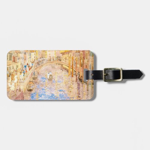 Maurice Prendergasts Venetian Canal Scene Luggage Tag