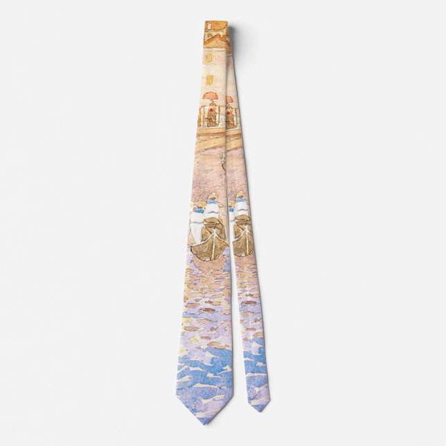 Maurice Prendergast's Venetian Canal Scene Neck Tie (Front)