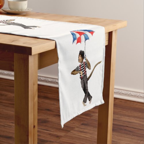 Maurice the Magnificent the Miming Monkey Short Table Runner