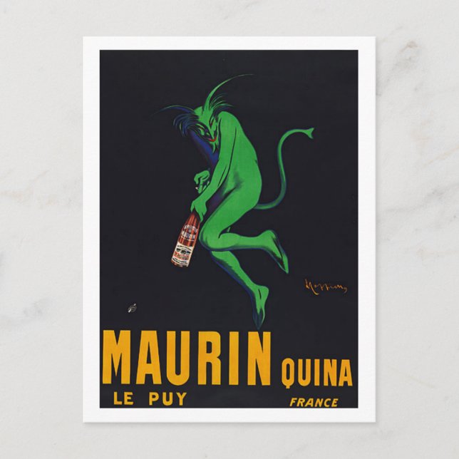 Maurin Quina Absinthe Postcard (Front)