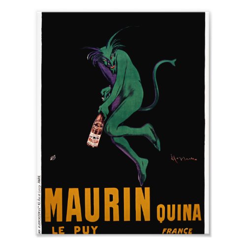 Maurin Quina Green Devil by Cappiello Photo Print