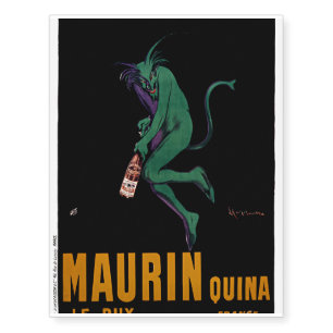Maurin Quina Green Devil by Cappiello Temporary Tattoos