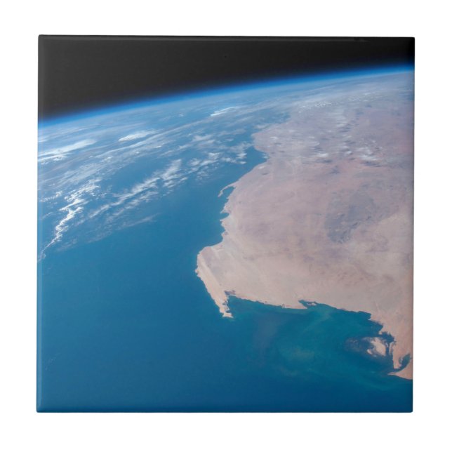 Mauritania And Western Sahara Off Coast Of Africa Ceramic Tile (Front)