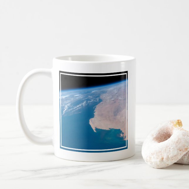 Mauritania And Western Sahara Off Coast Of Africa Coffee Mug (With Donut)