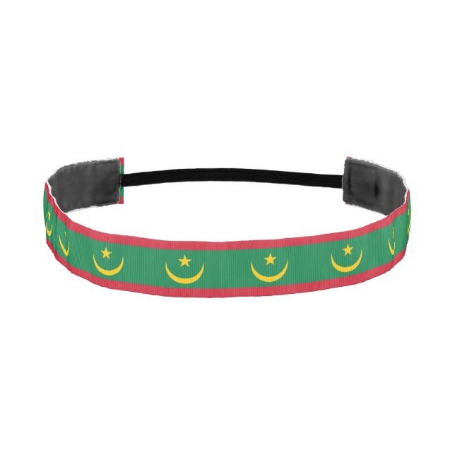 Mauritania Flag Athletic Headband (Front)