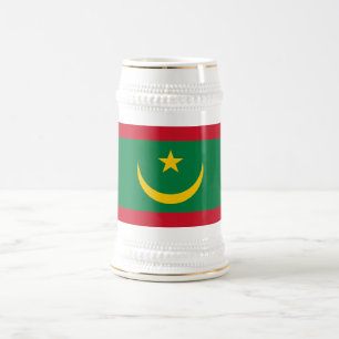 Mauritania Flag Beer Stein