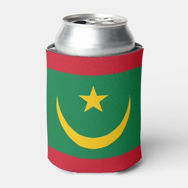 Mauritania Flag Can Cooler (Can Front)