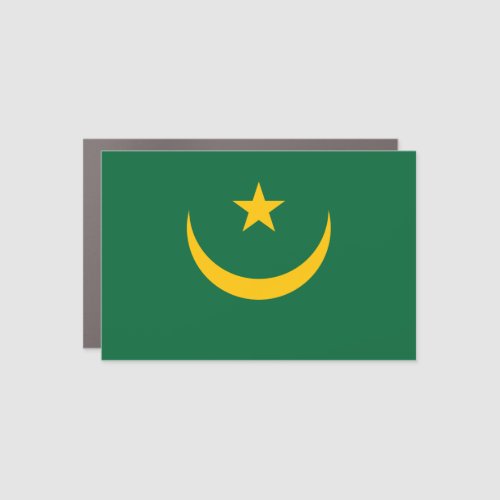 Mauritania Flag Car Magnet