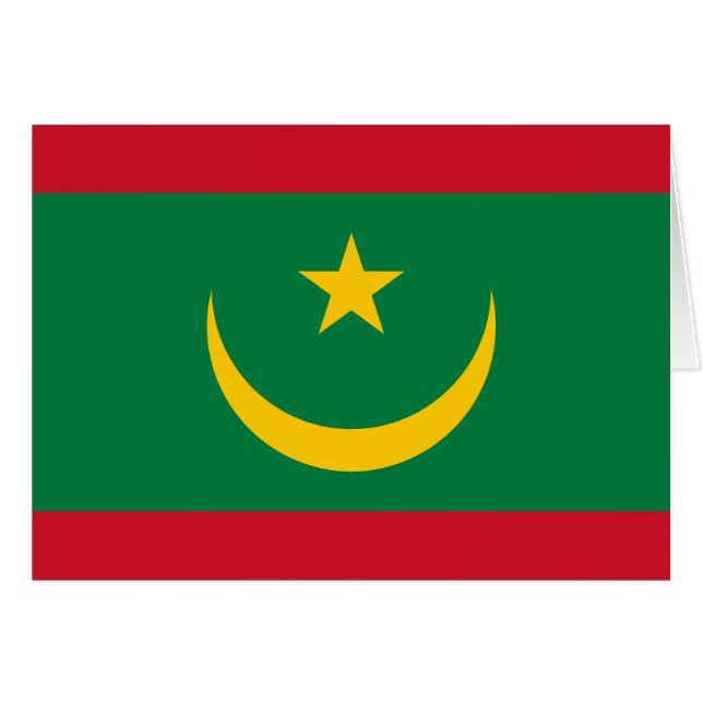Mauritania Flag Cards (Front Horizontal)