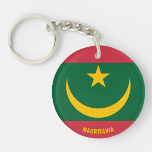 Mauritania Flag Charming Patriotic Keychain