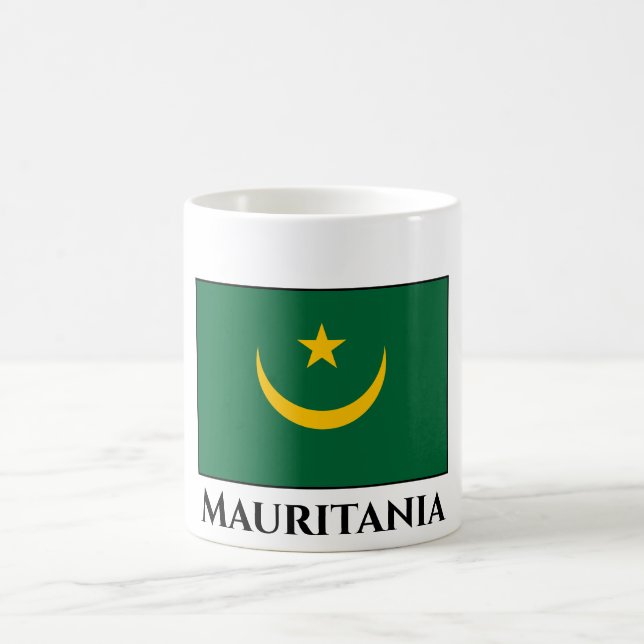 Mauritania Flag Coffee Mug (Center)