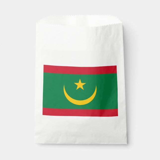 Mauritania Flag Favor Bag (Front)