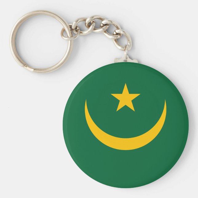 Mauritania Flag Keychain (Front)
