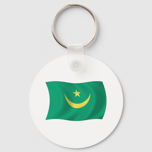Mauritania Flag Keychain (Front)