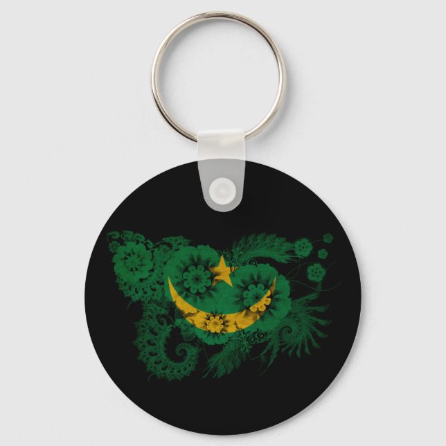 Mauritania Flag Keychain (Front)