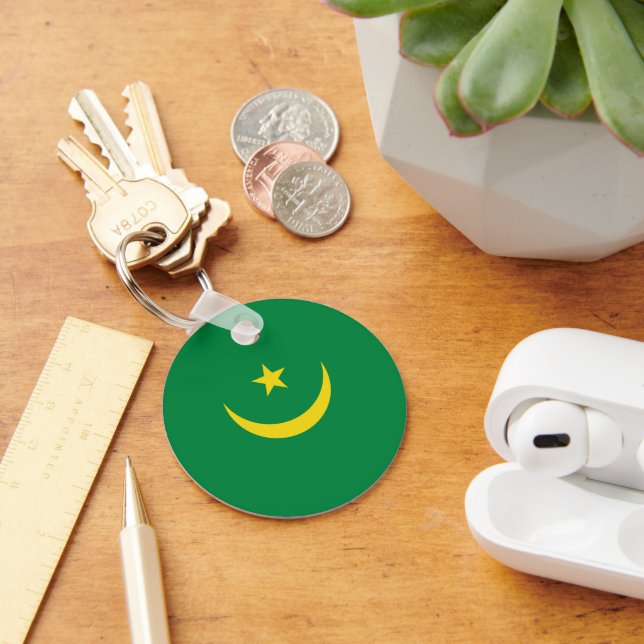Mauritania flag keychain (Desk)