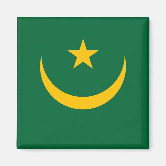 Mauritania Flag Magnet (Front)