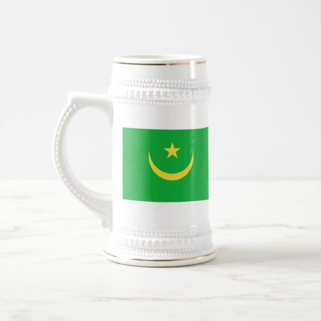 Mauritania Flag ~ Map Mug (Left)