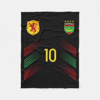 Mauritania Flag Mauritanian Pride Lovers Fleece Blanket