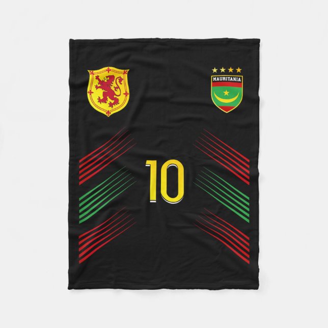 Mauritania Flag Mauritanian Pride Lovers Fleece Blanket (Front)