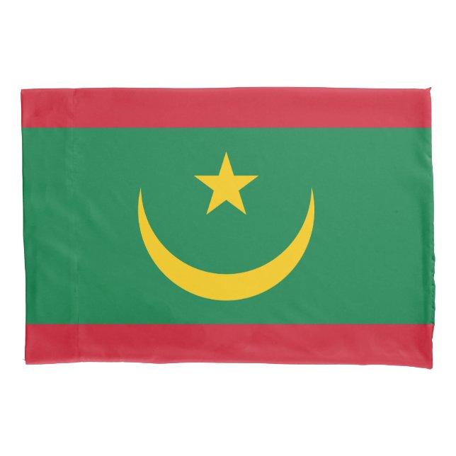 Mauritania Flag Pillow Case (Front)