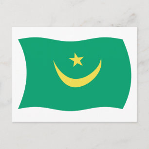 Mauritania Flag Postcard