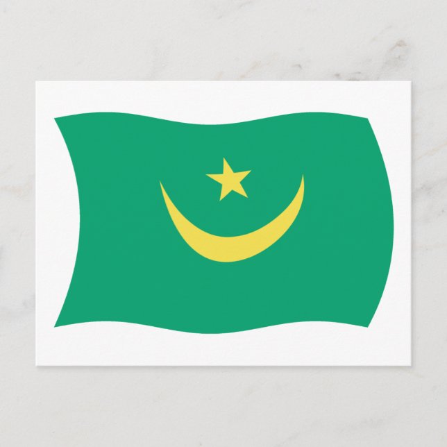 Mauritania Flag Postcard (Front)