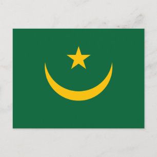Mauritania Flag Postcard