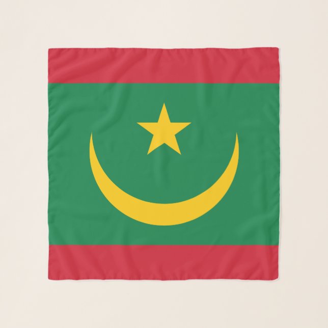Mauritania Flag Scarf (Front)