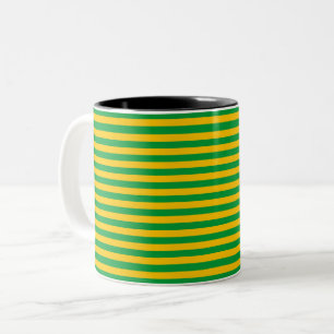 Mauritania flag stripes country flag symbol green  Two-Tone coffee mug