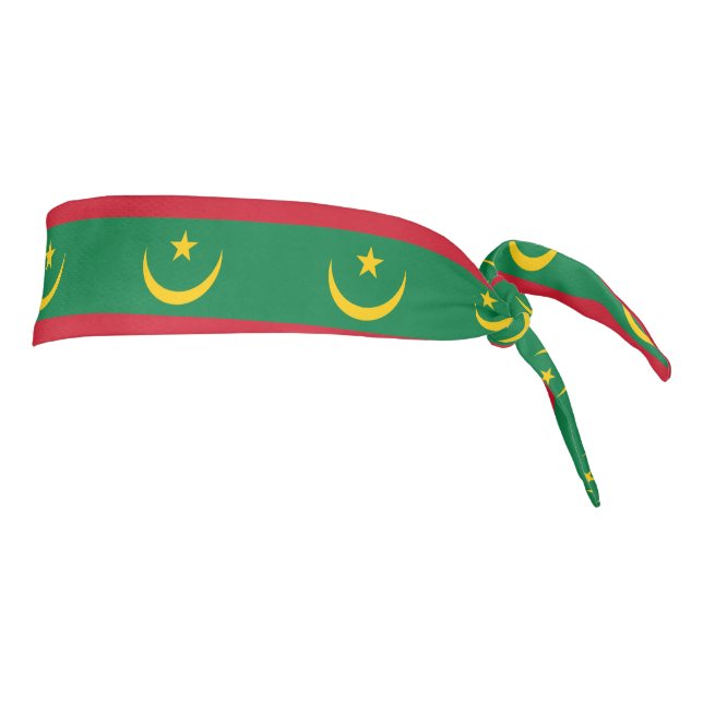 Mauritania Flag Tie Headband (Rotate 90)