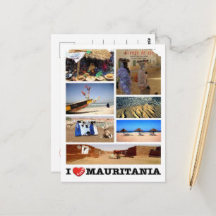 Mauritania - I Love - Postcard