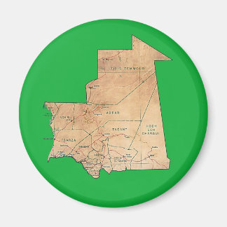 Mauritania Map Magnet