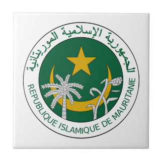 Mauritania National Seal Ceramic Tile