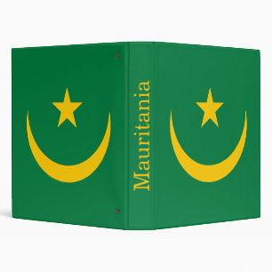Mauritania Old Flag 3 Ring Binder
