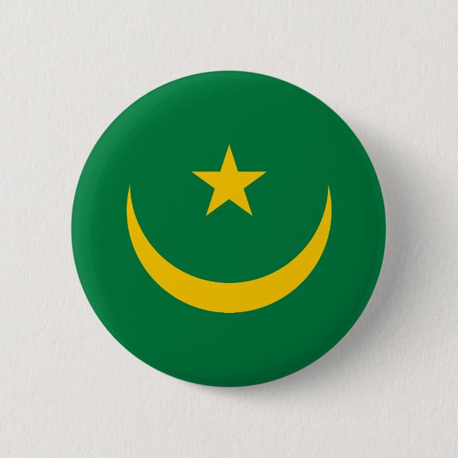 Mauritania Old Flag Button (Front)