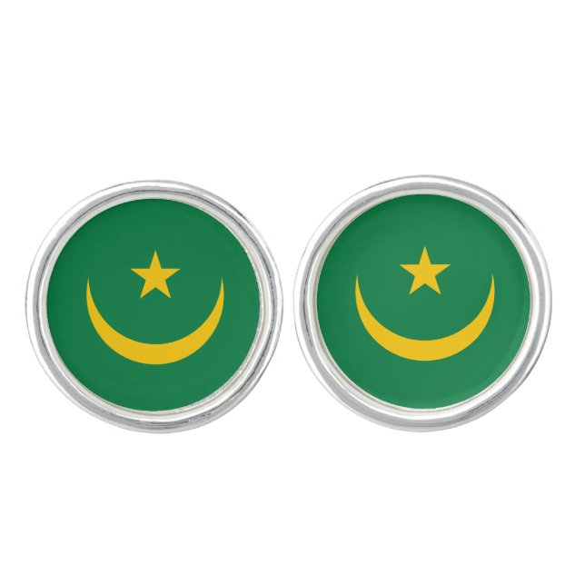 Mauritania Old Flag Cufflinks (Front)