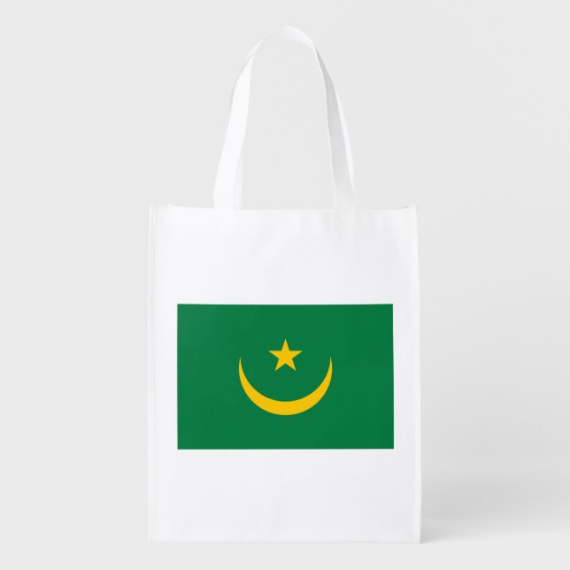 Mauritania Old Flag Grocery Bag (Front)