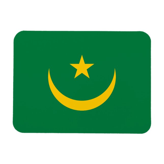 Mauritania Old Flag Magnet (Horizontal)