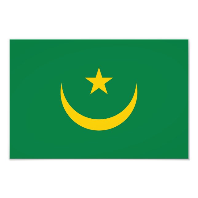 Mauritania Old Flag Photo Print (Front)