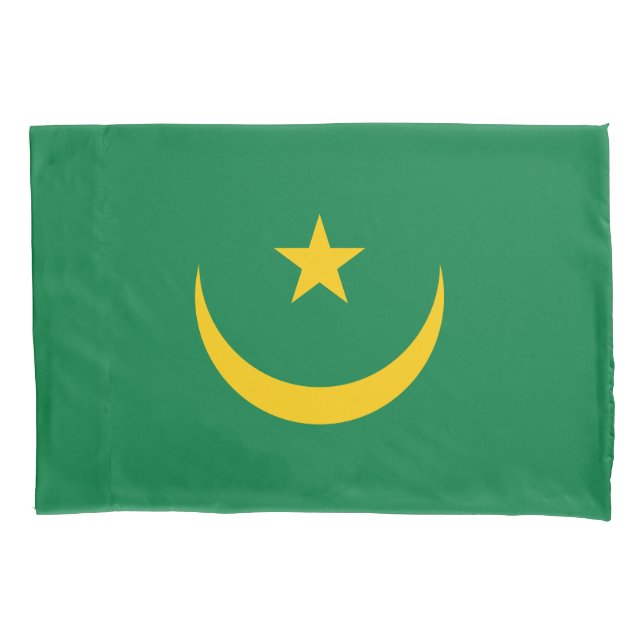 Mauritania Old Flag Pillow Case (Front)