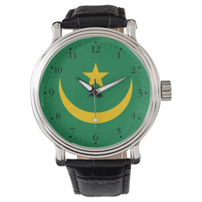 Mauritania Old Flag Watch (Front)